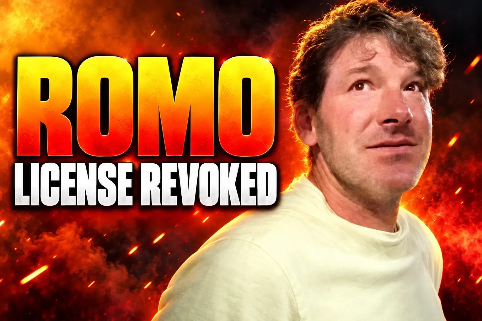 Tony Romo OWI plea license revoked six months
