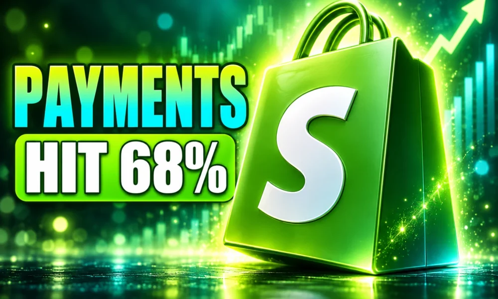Shopify payments mix hits 68 percent GMV