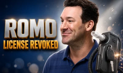 Tony Romo OWI plea Wisconsin license revoked six months