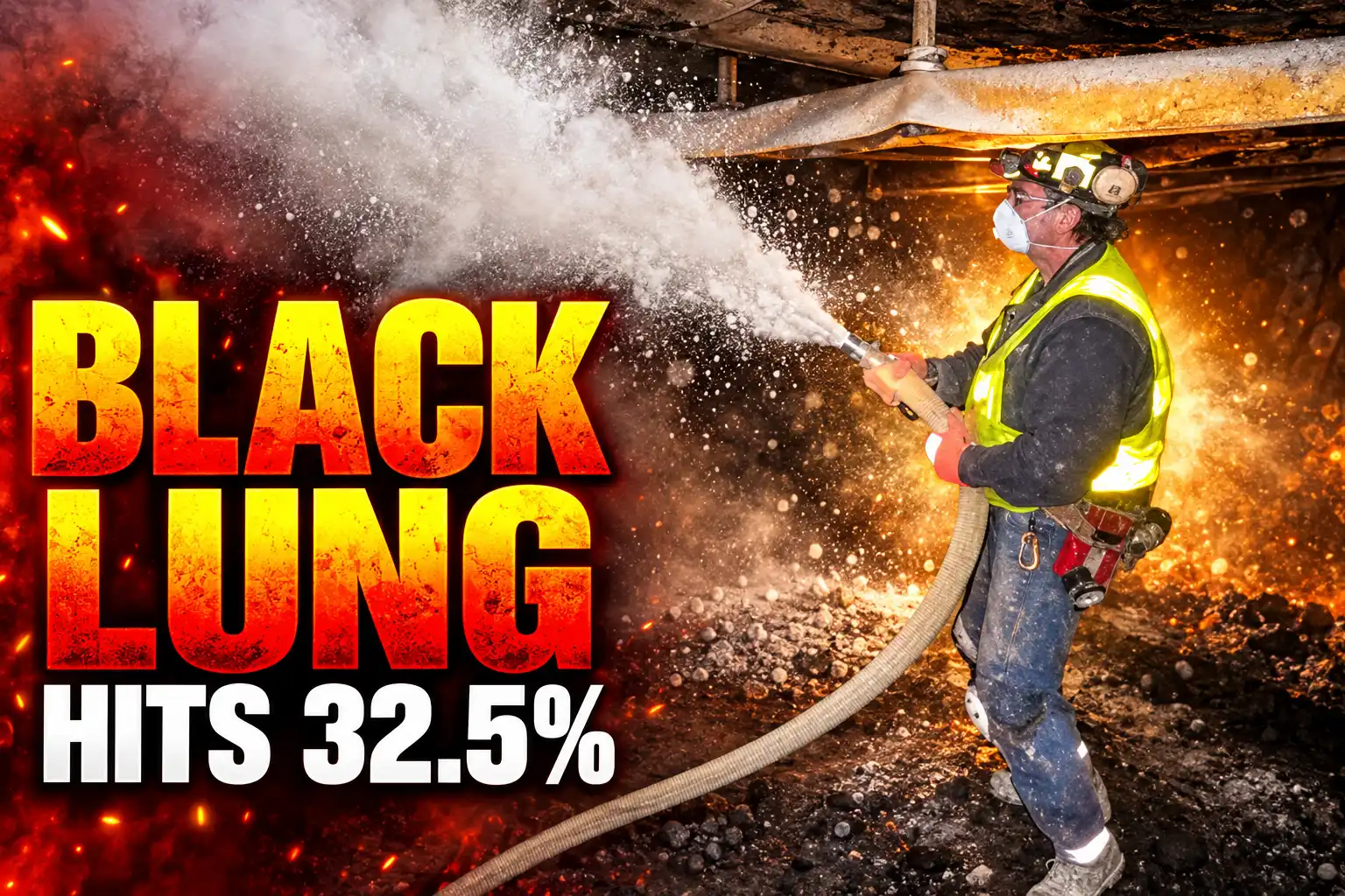 black lung silica dust Appalachian coal miners rate