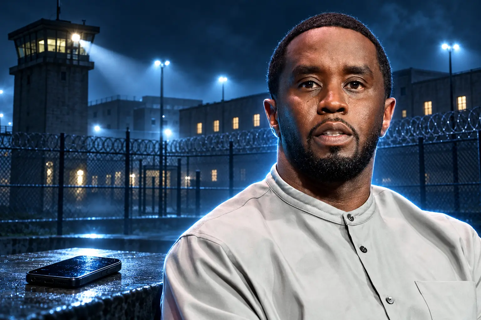 sean combs solitary confinement fort dix cellphone