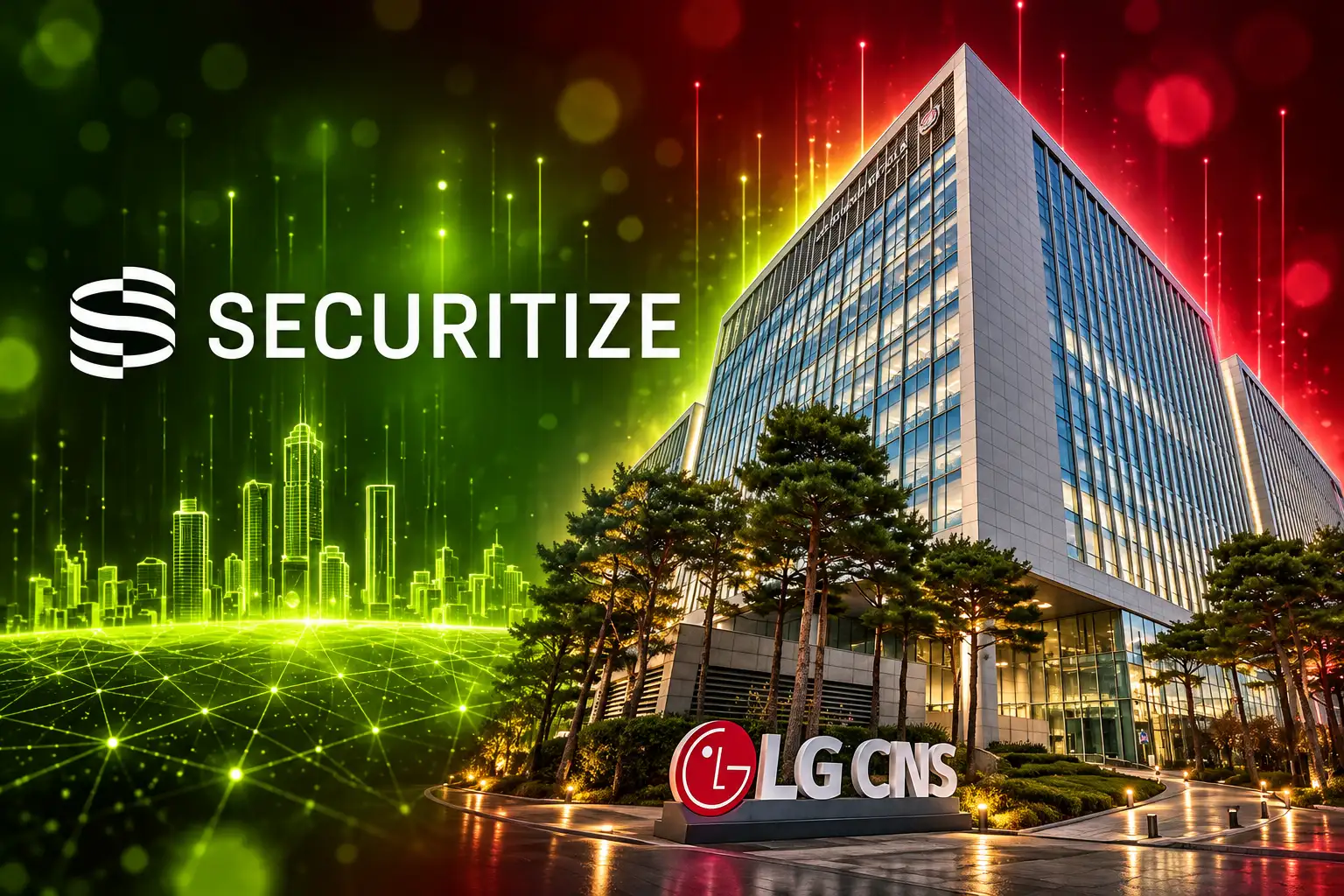 Securitize LG CNS Korea token rails MOU