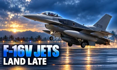 Taiwan F-16V Block 70 jets land in Taitung